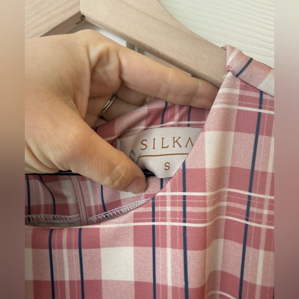 Silka plaid pink mini dress - Picture 3 of 4